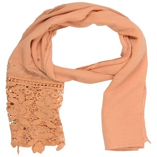 Designer Net Stole- Wheat Brown